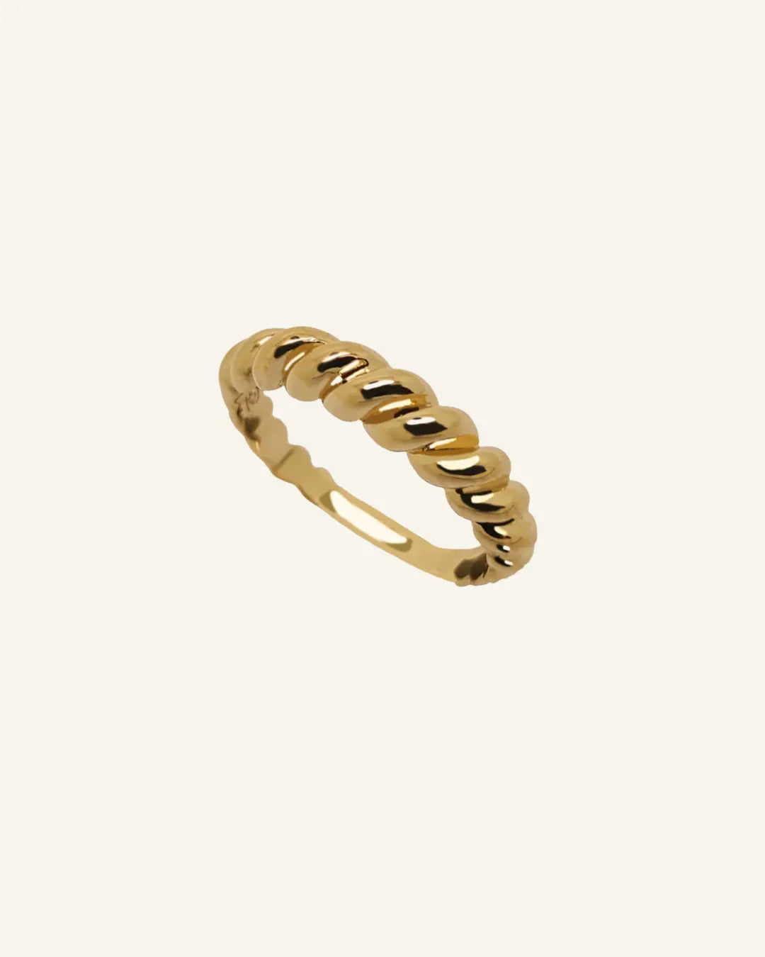 Blair Ring by IGGI Jewellery – Rope-twist design in 18k gold-filled