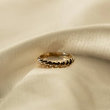 Blair Ring close-up on neutral fabric – IGGI Jewellery