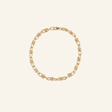 Chunky Link Chain Bracelet crafted from 18k gold-filled links, waterproof and tarnish-resistant, displayed on a neutral background by IGGI Jewellery.