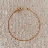 Dainty Box Chain Bracelet