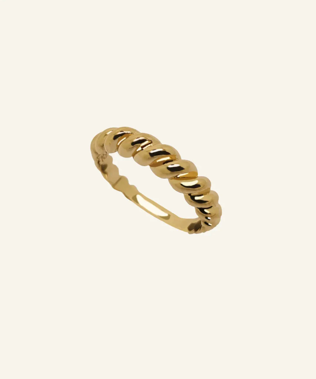 Blair Ring by IGGI Jewellery – Rope-twist design in 18k gold-filled