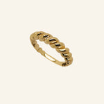 Blair Ring by IGGI Jewellery – Rope-twist design in 18k gold-filled