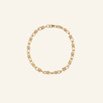 Chunky Link Chain Bracelet crafted from 18k gold-filled links, waterproof and tarnish-resistant, displayed on a neutral background by IGGI Jewellery.