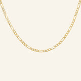 Figaro Chain Necklace in 18k gold-filled - flatlay product image