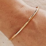 Detail shot of Fine Gold Bangle - IGGI Jewellery everyday piece
