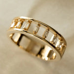 Close-up of Kira Ring on neutral fabric – IGGI Jewellery