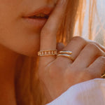 Kira Ring styled on hand – IGGI Jewellery