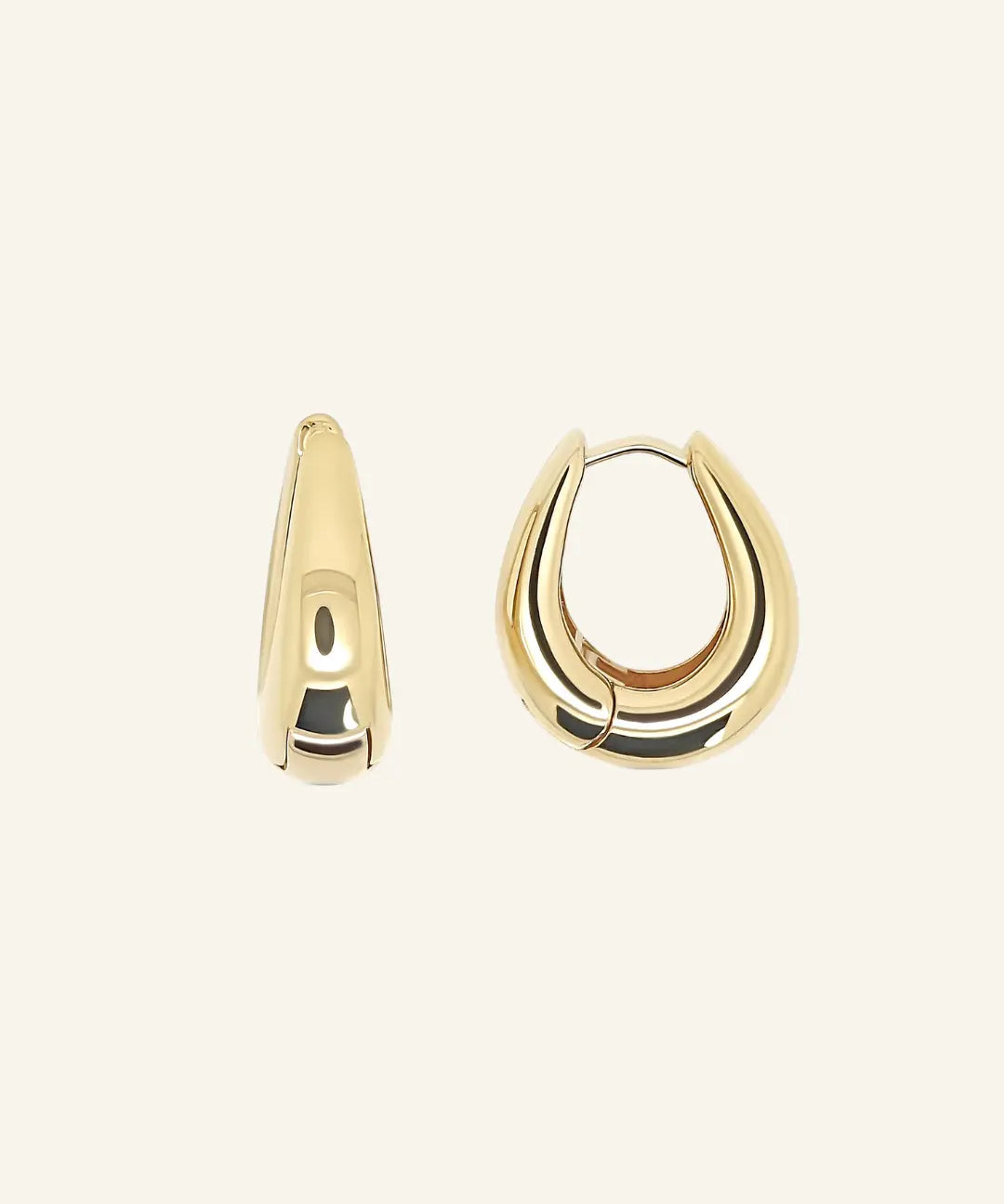 Mona Drop Hoops - 18k Gold-Filled Statement Earrings by IGGI Jewellery