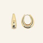 Mona Drop Hoops - 18k Gold-Filled Statement Earrings by IGGI Jewellery