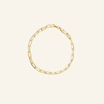 18k gold-filled Paperclip Link Bracelet by IGGI Jewellery, featuring modern elongated links, waterproof and tarnish-resistant design.