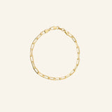 18k gold-filled Paperclip Link Bracelet by IGGI Jewellery, featuring modern elongated links, waterproof and tarnish-resistant design.
