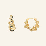 Zara Twisted Hoops by IGGI Jewellery – 18k gold-filled twisted design hoop earrings
